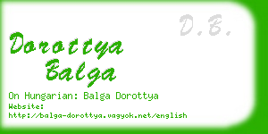 dorottya balga business card